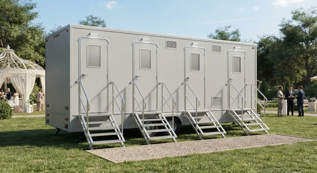 4 Stall Restroom Trailer in Irving, TX
